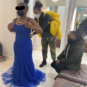 Royal blue mermaid dress,used for sweet 16. Worn only once for a few hours.